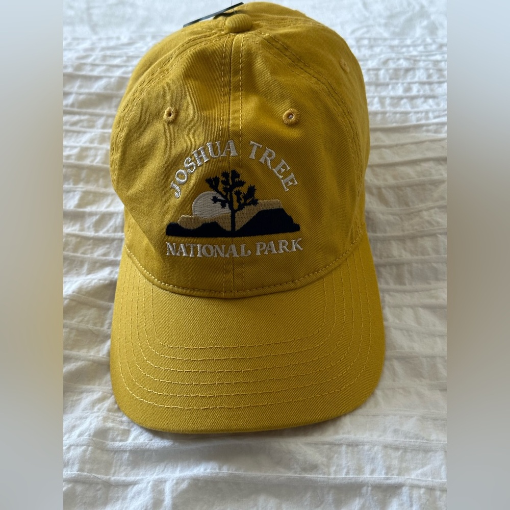 Joshua Tree Hat in classic gold color. Never been worn